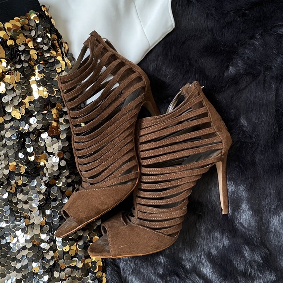 Zara Basic Collection Heels Brown Size 39 - Picture 2 of 6